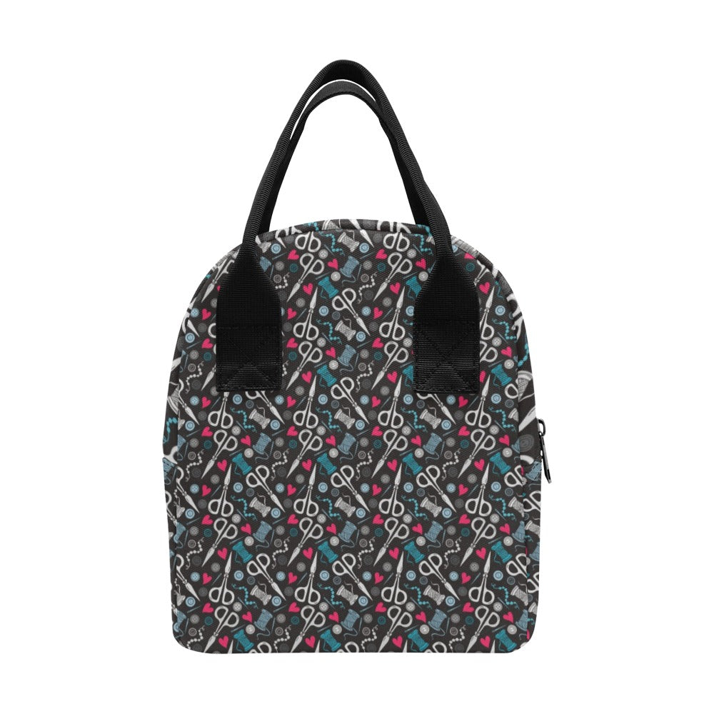 Sewing Equipment Print Design LKS305 Insulated Lunch Bag
