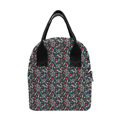 Sewing Equipment Print Design LKS305 Insulated Lunch Bag