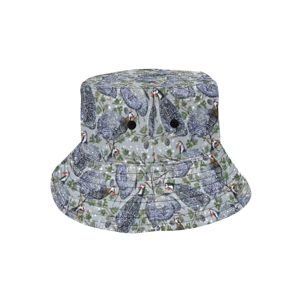 Guinea Fowl Print Design LKS402 Unisex Bucket Hat