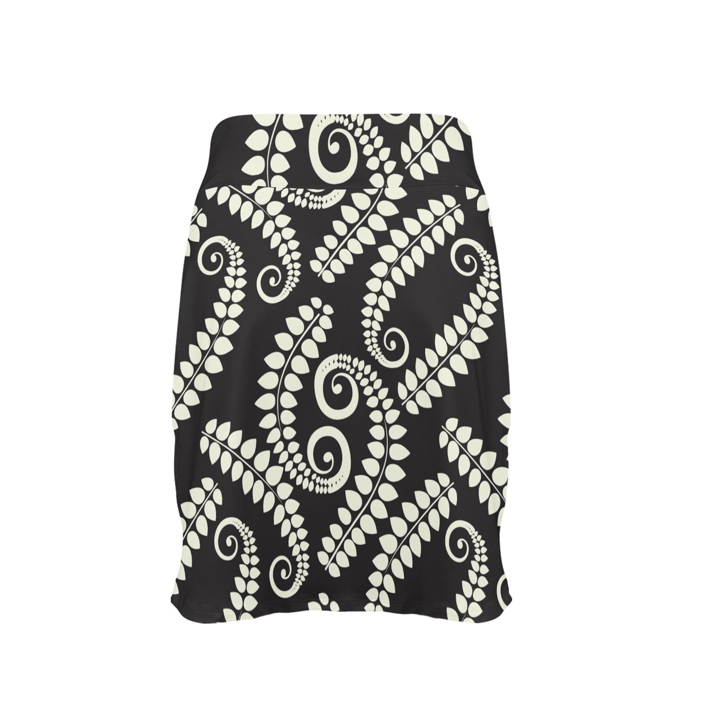 Fern Leave Print Pattern 17" Golf & Pickleball Skort with Pockets