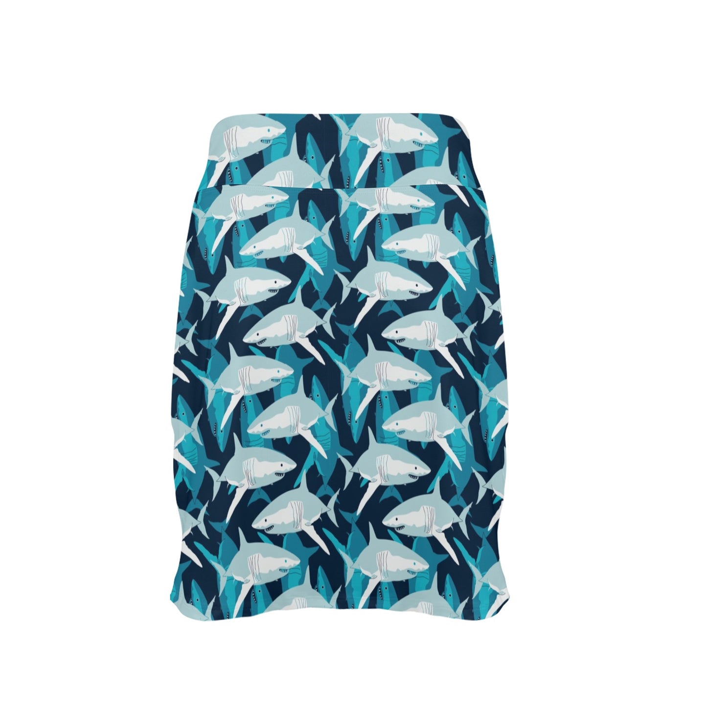 Shark Design Print 17" Golf & Pickleball Skort with Pockets