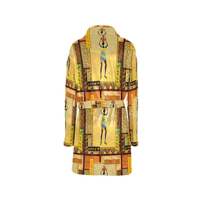 African Girl Design Women's Fleece Robe