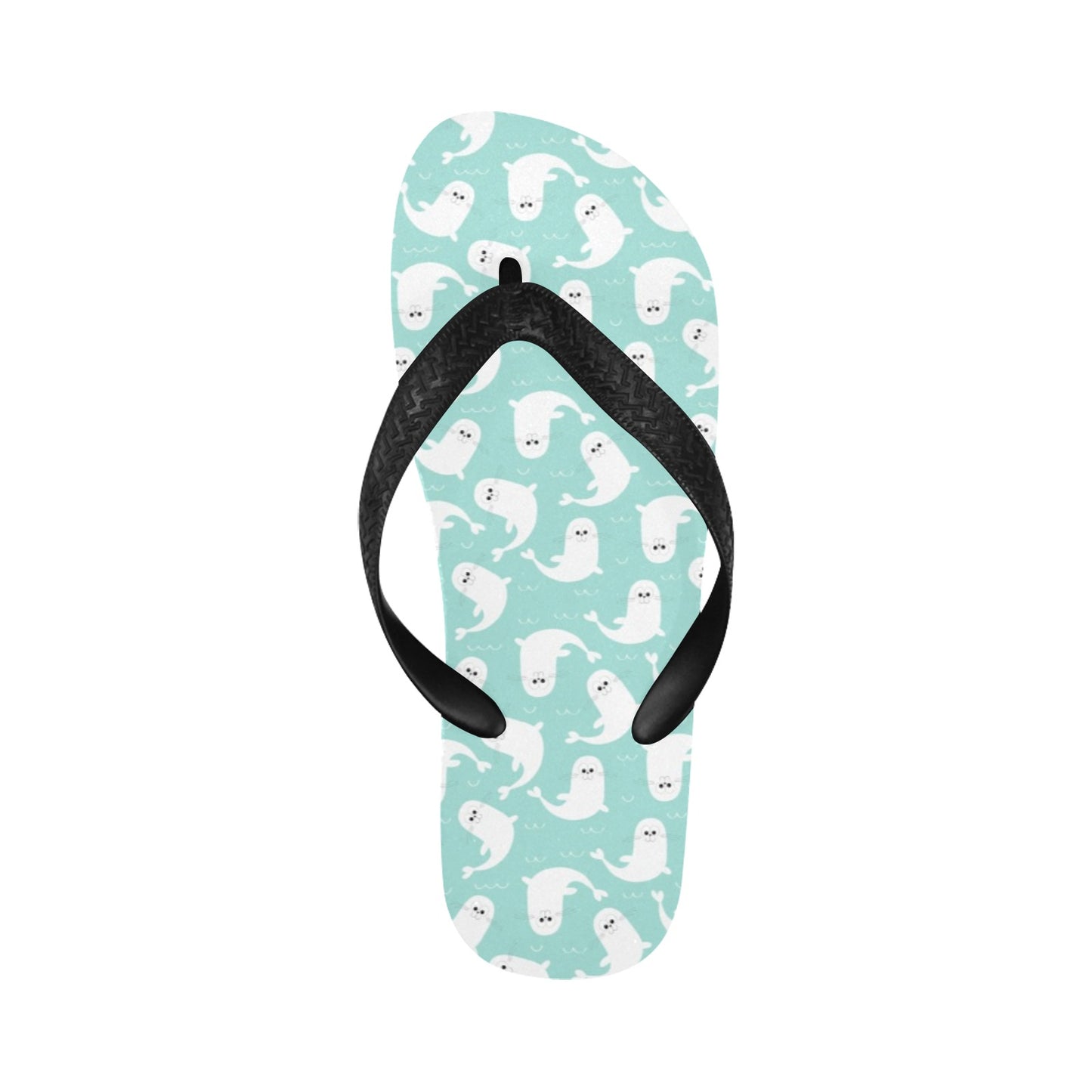 Sea Lion Print Design LKS401 Flip Flops