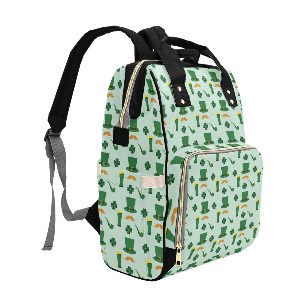 St Patricks Day Print Design LKS304 Diaper Bag Backpack