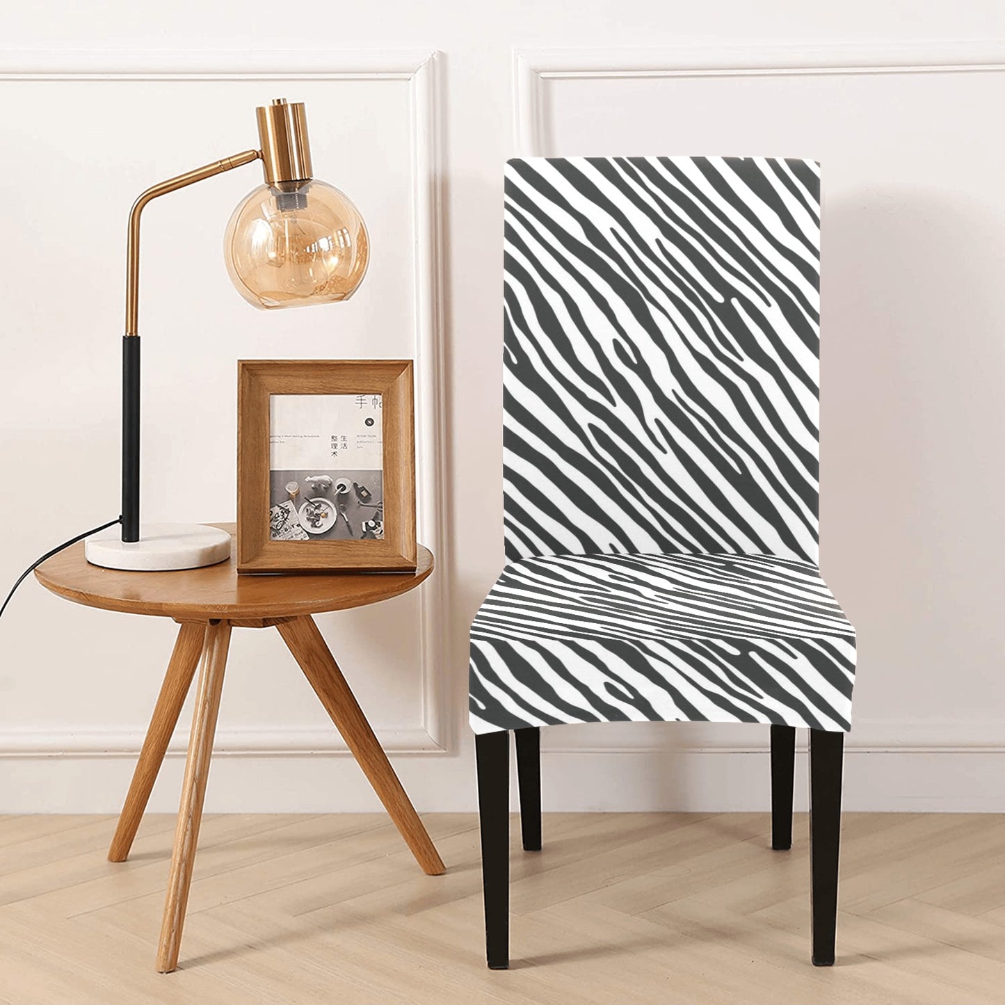 Zebra Classic Print Design LKS302 Dining Chair Slipcover