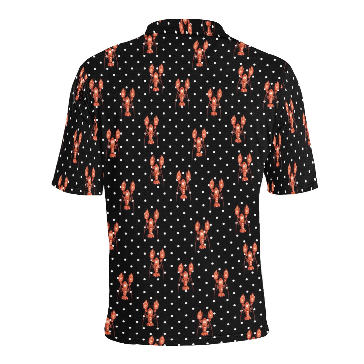 Lobster Print Design LKS401 Men Polo Shirt