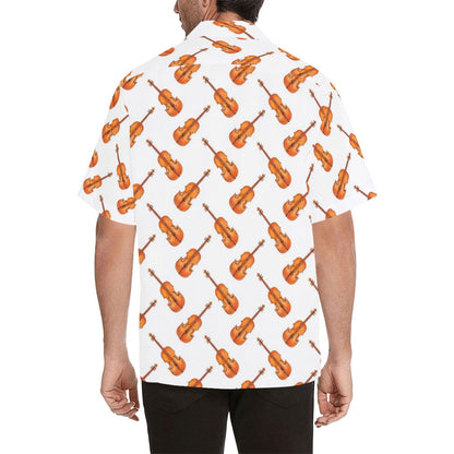 Violin Print Design LKS401 Men's Men's Hawaiian Shirt