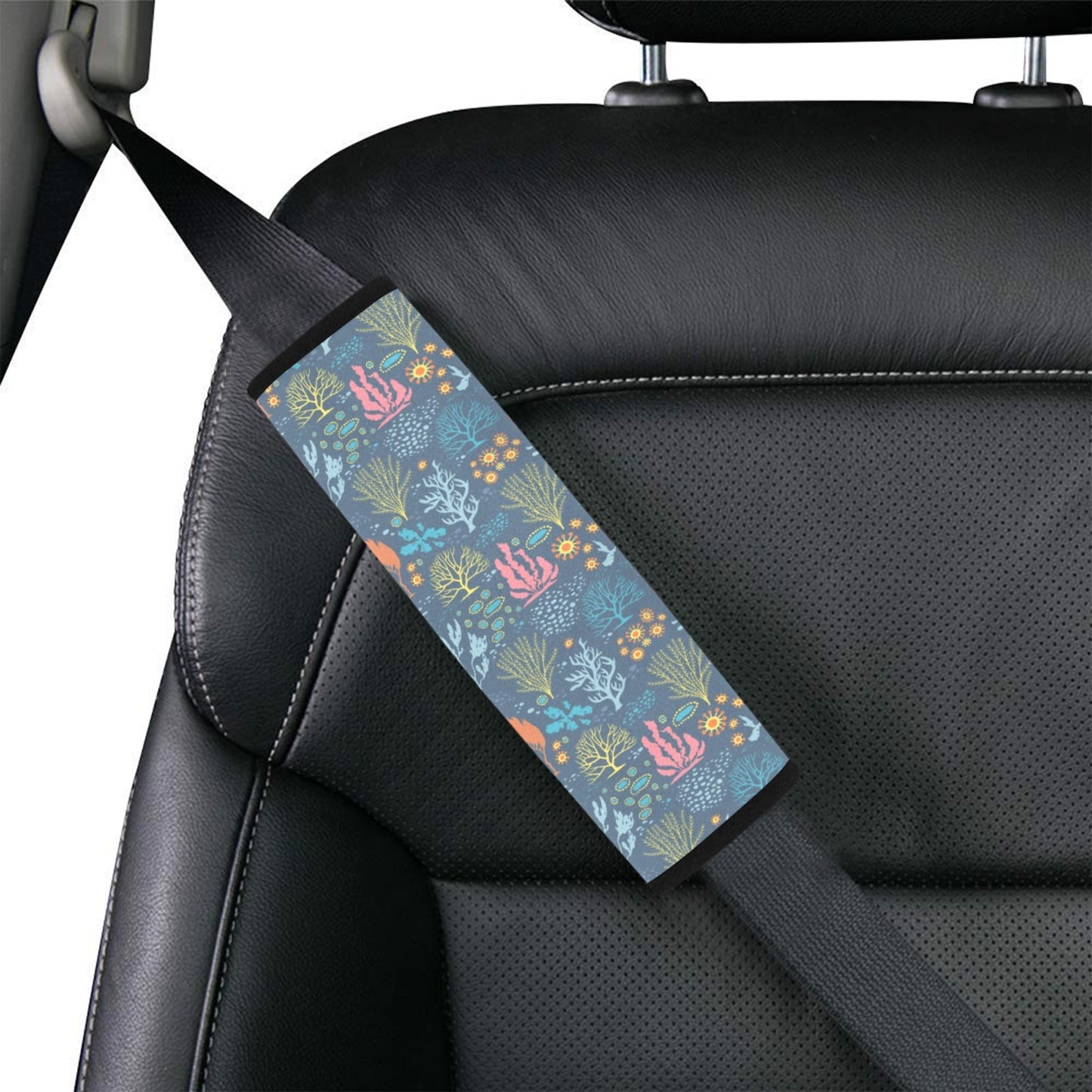 Seaweed Print Design LKS304 Car Seat Belt Cover