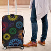 Chakra Colorful Print Pattern Luggage Cover Protector