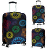 Chakra Colorful Print Pattern Luggage Cover Protector