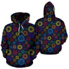 Chakra Colorful Print Pattern Pullover Hoodie
