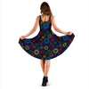 Chakra Colorful Print Pattern Sleeveless Dress