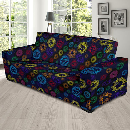 Chakra Colorful Print Pattern Sofa Slipcover-JTAMIGO.COM