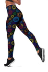 Chakra Colorful Print Pattern Women Leggings