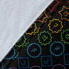 Chakra Colorful Symbol Pattern Fleece Blanket