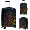 Chakra Colorful Symbol Pattern Luggage Cover Protector