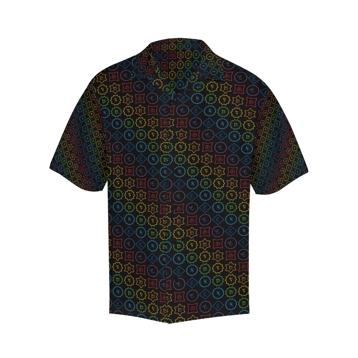 Chakra Colorful Symbol Pattern Men Aloha Hawaiian Shirt