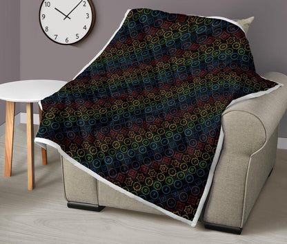 Chakra Colorful Symbol Pattern Premium Quilt-JTAMIGO.COM