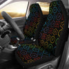 Chakra Colorful Symbol Pattern Universal Fit Car Seat Covers