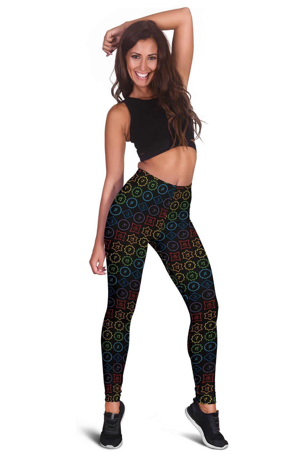Chakra Colorful Symbol Pattern Women Leggings
