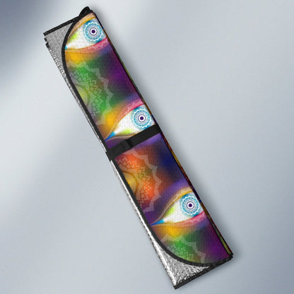Chakra Eye Print Pattern Car Sun Shade For Windshield