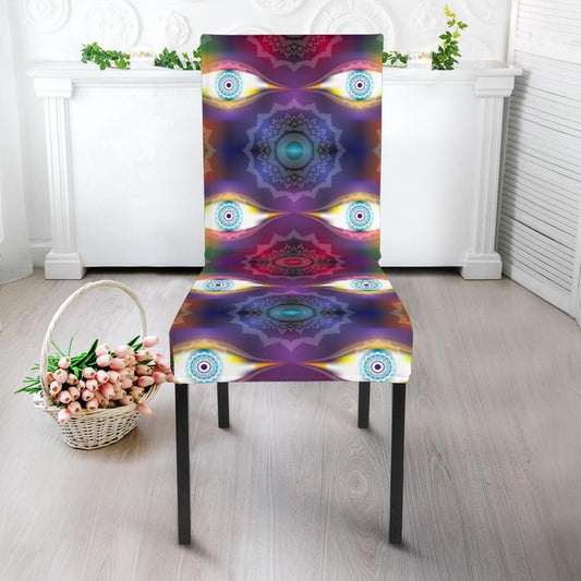 Chakra Eye Print Pattern Dinning Chair Slipper-JTAMIGO.COM