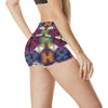 Chakra Eye Print Pattern High Waisted Spandex Shorts-JTAMIGO.COM