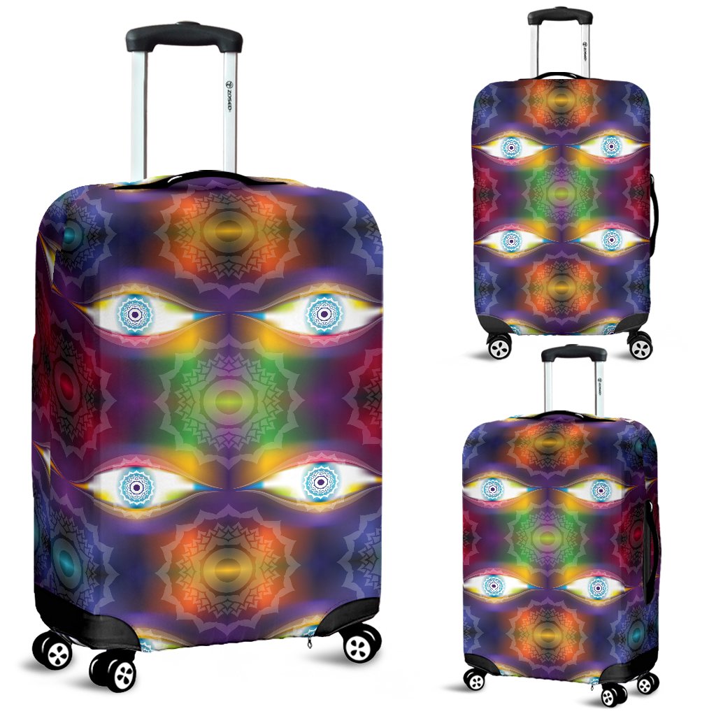 Chakra Eye Print Pattern Luggage Cover Protector