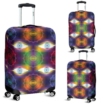 Chakra Eye Print Pattern Luggage Cover Protector