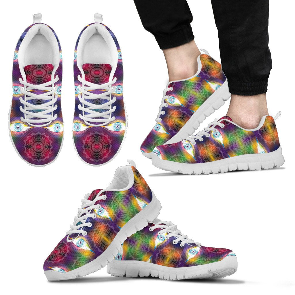Chakra Eye Print Pattern Men Sneakers Shoes