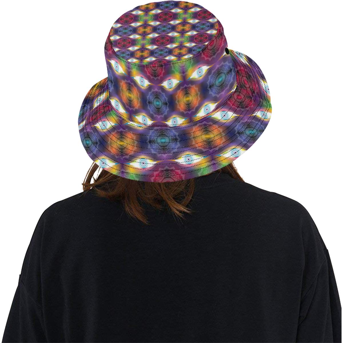 Chakra Eye Print Pattern Unisex Bucket Hat