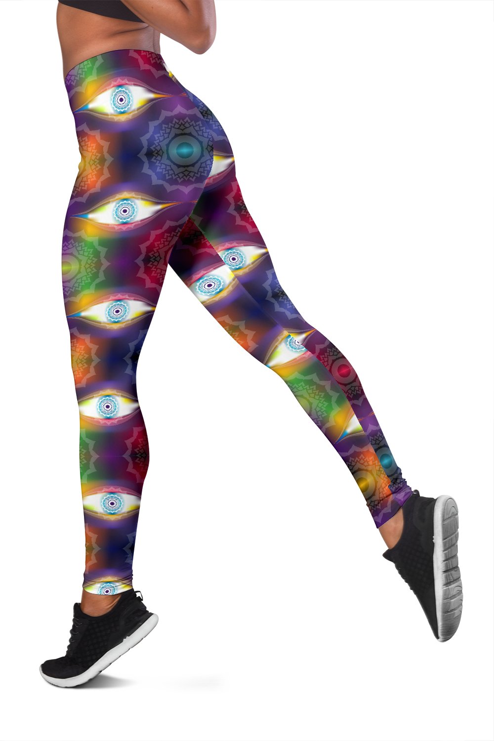 Chakra Eye Print Pattern Women Leggings