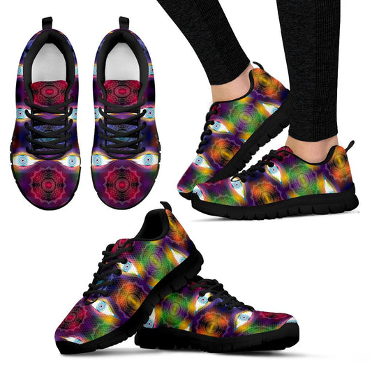 Chakra Eye Print Pattern Women Sneakers Shoes
