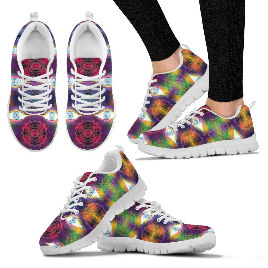 Chakra Eye Print Pattern Women Sneakers Shoes