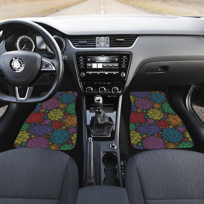 Chakra Mandala Print Pattern Car Floor Mats