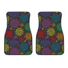 Chakra Mandala Print Pattern Car Floor Mats