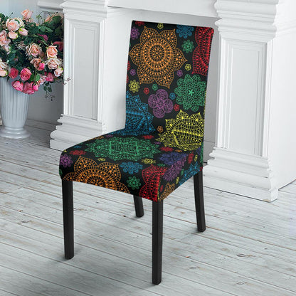 Chakra Mandala Print Pattern Dinning Chair Slipper-JTAMIGO.COM
