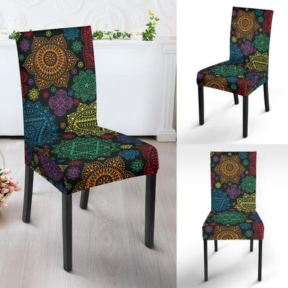 Chakra Mandala Print Pattern Dinning Chair Slipper-JTAMIGO.COM