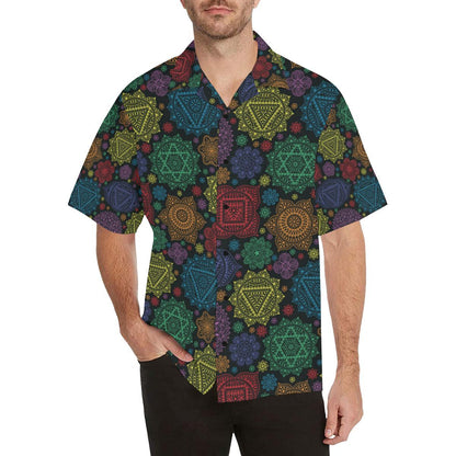 Chakra Mandala Print Pattern Men Aloha Hawaiian Shirt