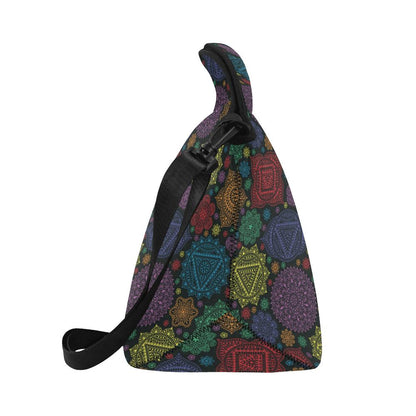 Chakra Mandala Print Pattern Neoprene Lunch Bag (Model 1669)(Large)-JTAMIGO.COM