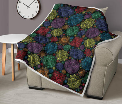 Chakra Mandala Print Pattern Premium Quilt-JTAMIGO.COM