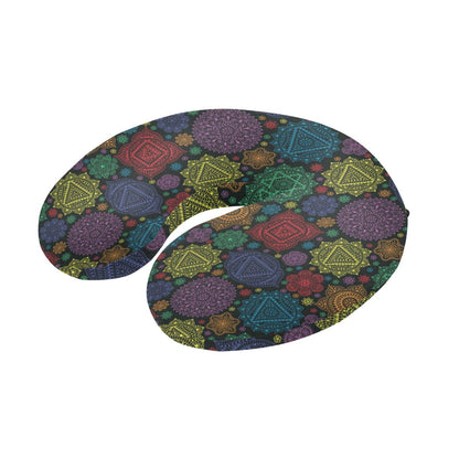 Chakra Mandala Print Pattern U-Shaped Travel Neck Pillow-JTAMIGO.COM