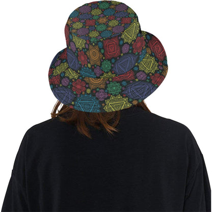 Chakra Mandala Print Pattern Unisex Bucket Hat