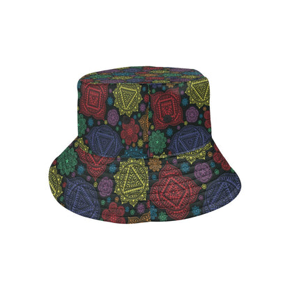 Chakra Mandala Print Pattern Unisex Bucket Hat
