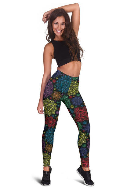 Chakra Mandala Print Pattern Women Leggings