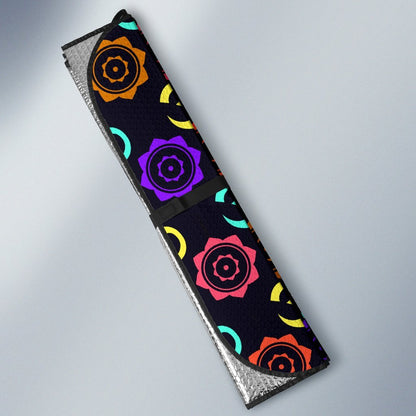 Chakra OM Print Pattern Car Sun Shade For Windshield