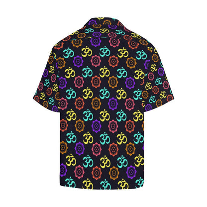 Chakra OM Print Pattern Men Aloha Hawaiian Shirt