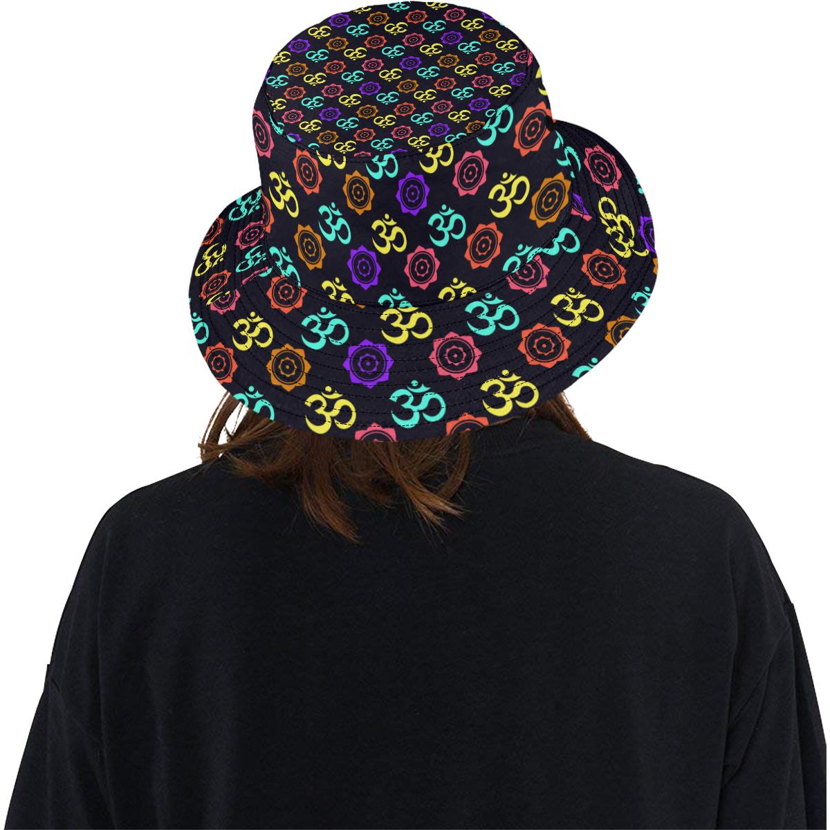 Chakra OM Print Pattern Unisex Bucket Hat