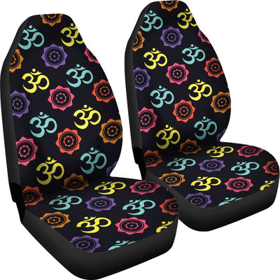 Chakra OM Print Pattern Universal Fit Car Seat Covers