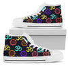 Chakra OM Print Pattern Women High Top Shoes